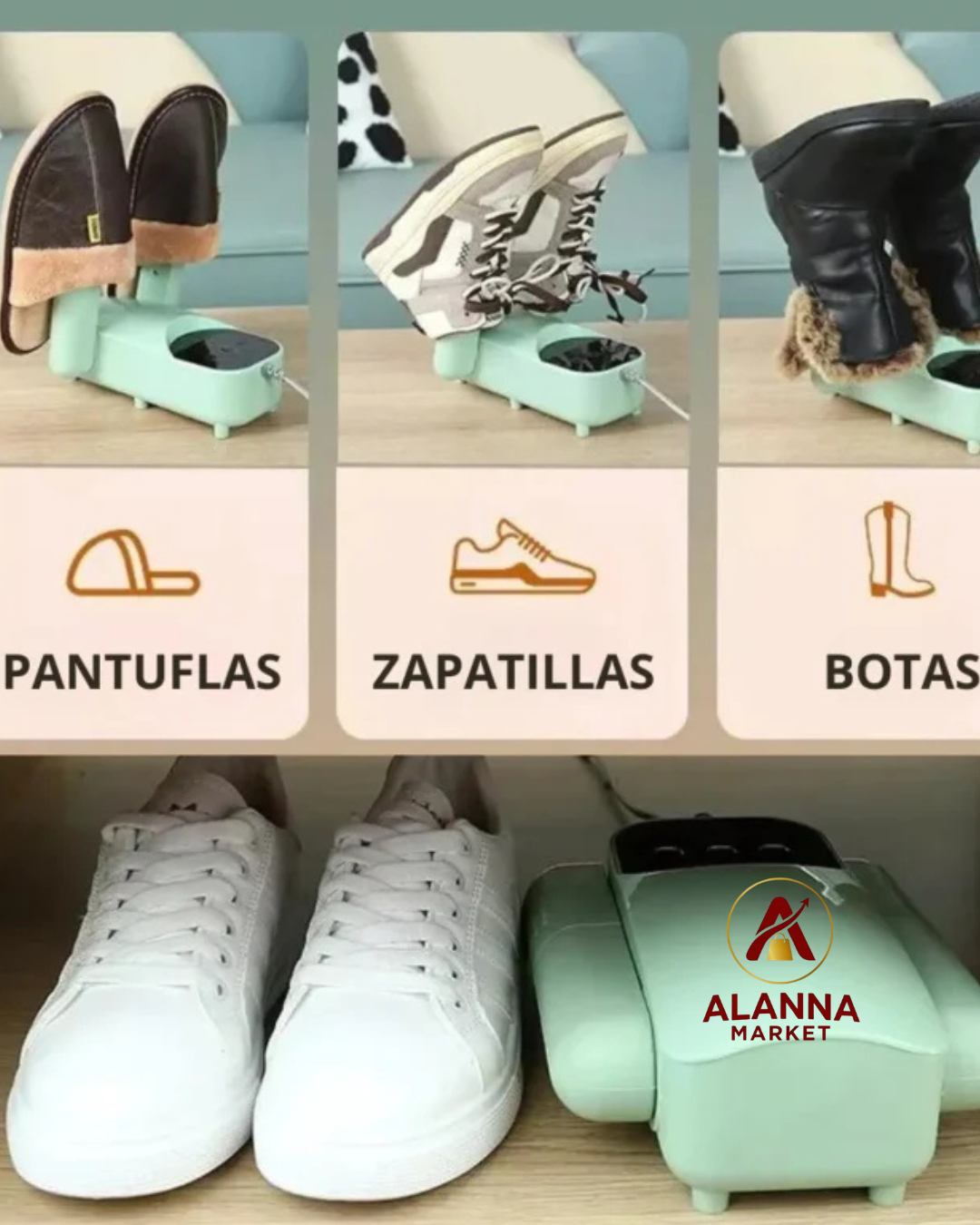 👟 SECADOR DE ZAPATILLAS – SECADO RÁPIDO Y SIN MALOS OLORES